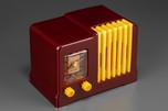 Arvin 532 Catalin Radio in Burgundy with Yellow - Rare Model
