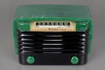 Bright Jadeite Green Bendix 526MC Catalin Radio with Intense Marbleizing