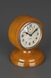 New Haven Desk Clock in Butterscotch Swirled Case - Delicate Design