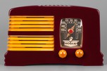 Crosley G1465 Catalin Radio ’Split-Grille’ - Plum + Yellow