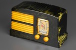 Crosley G1465 ’Split-Grille’ Catalin Radio in Dark Green + Yellow - Rare