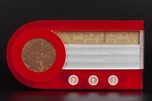CYARTS B Deluxe ’Bullet’ Radio Ruby Red Plexon + Lucite
