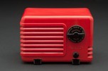 American Art Deco Red Plaskon Detrola ”Pee-Wee” Model 218