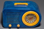 FADA 1000 ’Bullet’ Catalin Radio in Blue + Yellow w/ Great Marbling
