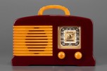 Fada 136 Catalin Radio in Plum and Yellow - Deco Beauty