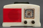 Rare FADA 188 ”All-American” Catalin Radio - Red, White + Blue
