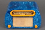 FADA 652 Open-Face ’Temple’ Radio in Blue - Intense Marbling