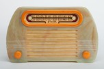 Art Deco Fada 652 ”Temple” Catalin Radio in Onyx + Yellow