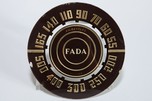 FADA 845 Bakelite Radio Dial Face - Original Glass Part