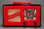 Motorola 51x15 ’S-Grill’ Catalin Radio - Red + Black Art Deco Beauty