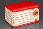 RCA 9-SX ’Little Nipper’ in Red+ Ivory Plaskon - John Vassos Design