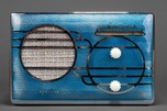 Sparton ’Cloisonné’ Model 500C Catalin Radio with Metallic Blue Front