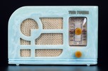 Tom Thumb ’Deco’ Catalin Radio in Azure Blue - Exceedingly Rare