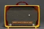 General Electric L-570 Catalin Radio in Yellow with Maroon