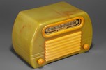 Rare Insert Grill FADA 652 &rsquo;Temple&rsquo; Catalin Radio - Onyx + Yellow