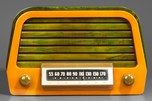 Air King ’Duchess’ A-600 Catalin Radio in Green and Yellow