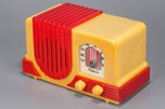 Addison 2 ’Waterfall’ Catalin Radio in Light Yellow + Red