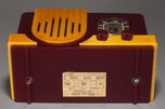 Addison 2 ’Waterfall’ Catalin Art Deco Radio in Maroon + Yellow