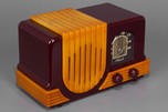 Addison 2 ’Waterfall’ Catalin Art Deco Radio in Plum + Butterscotch