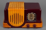 Addison 2 ’Waterfall’ Catalin Art Deco Radio in Plum + Butterscotch