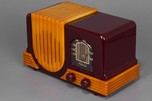 Addison 2 ’Waterfall’ Catalin Art Deco Radio in Plum + Butterscotch