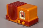 Addison 2 ’Waterfall’ Catalin Art Deco Radio in Yellow + Raspberry