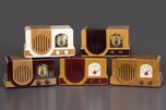 Addison 2 Waterfall Bakelite Radio - Peanut Butter + Maroon