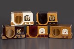 Addison 2 Waterfall Bakelite Radio - Brown + Peanut Butter