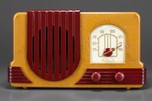 Addison 2 Waterfall Bakelite Radio - Peanut Butter + Maroon