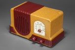 Addison 2 Waterfall Bakelite Radio - Peanut Butter + Maroon