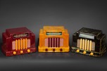 Addison Catalin ’Courthouse’ Radios - Complete Set of 3