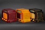 Addison Catalin ’Courthouse’ Radios - Complete Set of 3
