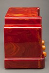 Red + Yellow Catalin Art Deco Addison 5 ”Courthouse” Radio