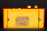 Addison 2 ’Waterfall’ Catalin Art Deco Radio in Yellow + Red