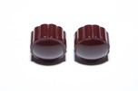 Air King &rdquo;Duchess&rdquo; A-600 Catalin Radio Knobs - Original Maroon Pair