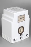 Air King ’Skyscraper’ Model 66 radio in Pure White - Harold Van Doren