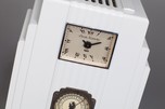 Air King ’Skyscraper’ Model 66 radio in Pure White - Harold Van Doren