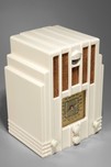 Air King ‘Skyscraper’ 770 Radio in Ivory Plaskon - Rare 1937 Deco Design