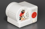 Airline &rsquo;Lone Ranger&rsquo; White Plaskon Novelty Tube Radio