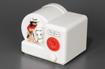 Airline &rsquo;Lone Ranger&rsquo; White Plaskon Novelty Tube Radio