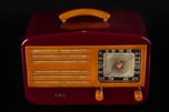AMC 1450 Catalin ’Peak-Top’ Radio in Merlot + Butterscotch
