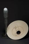 Great Machine Age Tiered Table Lamp with Crystalline Finish