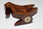 Dunhill Art Deco Bird Match Holder + Striker with Catalin Beak