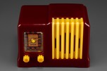 Arvin 532 Catalin Radio in Burgundy with Yellow - Rare Model