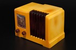 Arvin 532 Catalin Radio in Yellow with Tortoise Trim