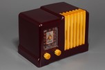 Catalin Arvin 532 Radio in Maroon with Yellow Trim