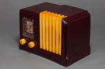 Catalin Arvin 532 Radio in Maroon with Yellow Trim