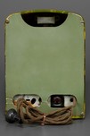 Stunning Highly Swirled Green Emerson AU-190 Catalin Tombstone Radio