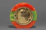 Great 3-Color Laminated Catalin Bakelite Clock