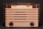 Bendix 114 Deco Plastic Radio Swirled Brown + Tan